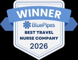 BluePipes Winner, Best Travel Nurse Company 2026